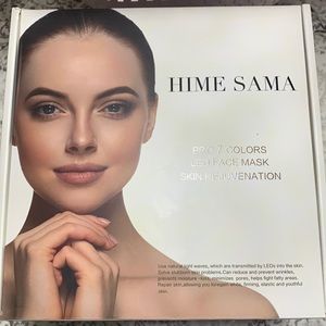 Hime Sams Led face mask includes neck! NEVER USED !!